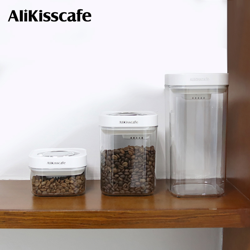 Coffee Tea Beans - AliKisscafe Koffiebonen Opslagcontainer Vacuüm Verzegelde Tankpot