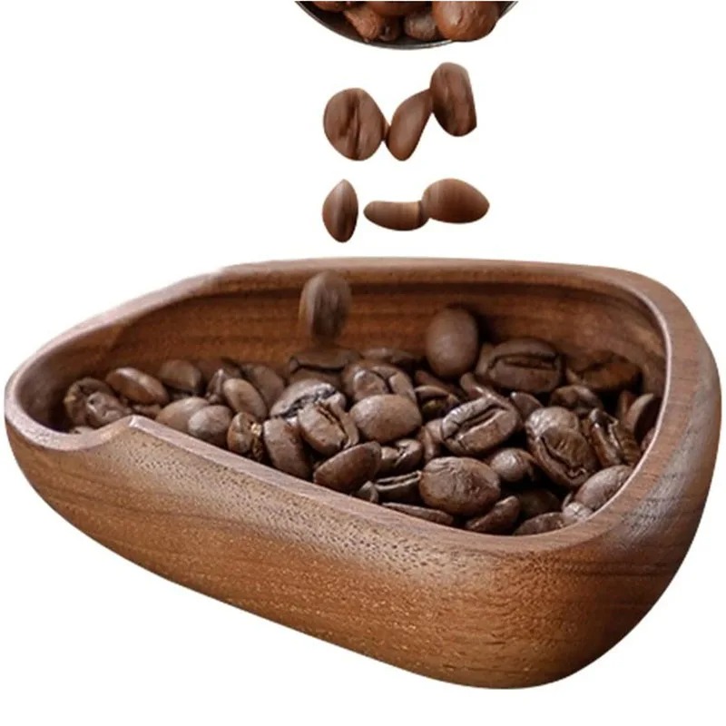 Coffee Tea Beans - Koffiebonen Dosisbakken Massief Houten Walnoot Bonenschep