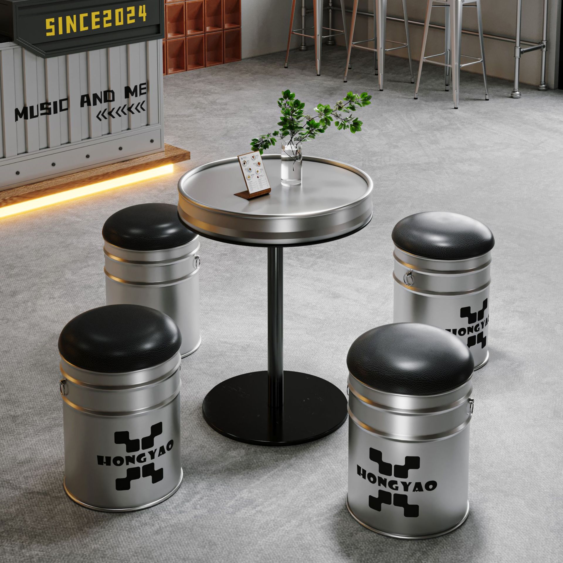 Industriële stijl smeedijzeren - Coffee Tea Lounge recensie en prijs
