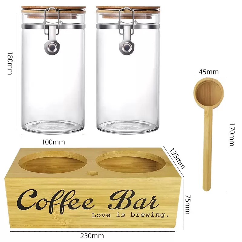 Koffieopslagpotten, 2-pack met - Coffee Tea Beans recensie en prijs