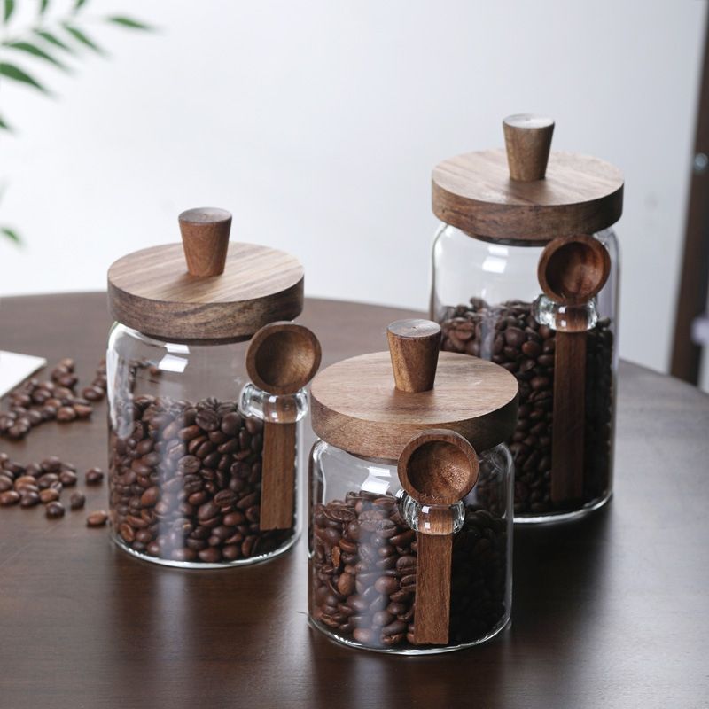 Glazen voorraadpot met luchtdi - Coffee Tea And Sugar Canister Set recensie en prijs